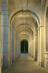 Fototapeta na wymiar Classical corridor of historical architecture