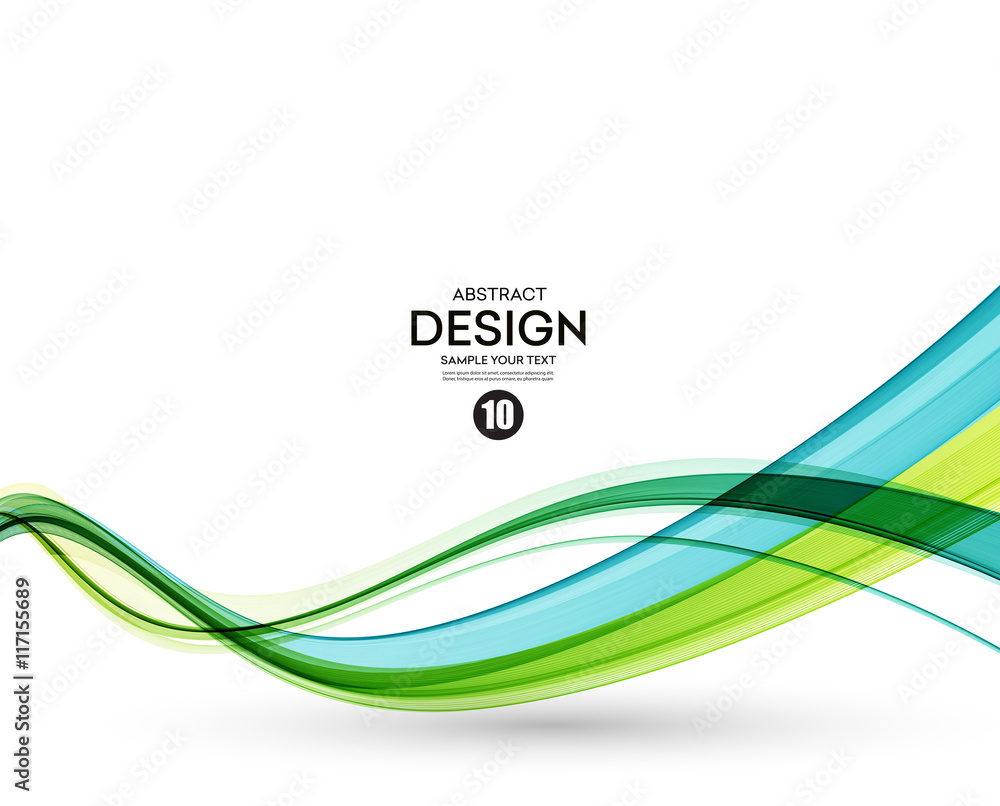 Poster colorful vector lines. abstract background