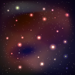 Galaxy background - vector illustration