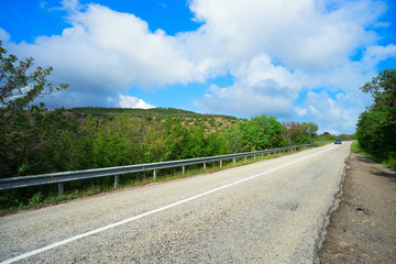 Road in the mountains.