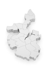 Kiel Bezirke 3D