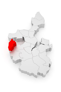 Mettenhof, Kiel Bezirke 3D