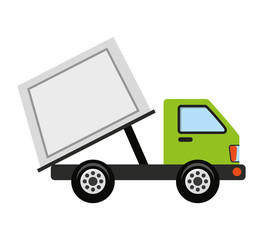 truck vehicle recycle garbage icon