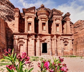 The Monastery is the largest tomb facade in Petra