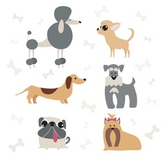 Obraz premium Dog cartoons pack