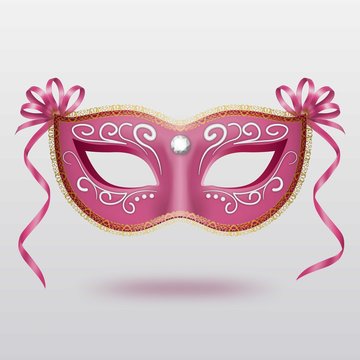 Pink carnival mask