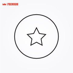 Rounded vector star icon