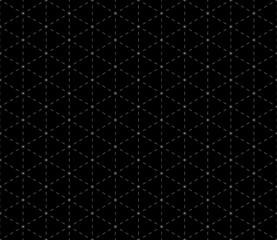 Geometric Black Dashed Background