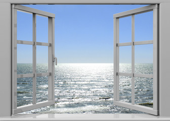 Fototapety  Open Window to the Summertime - 3D