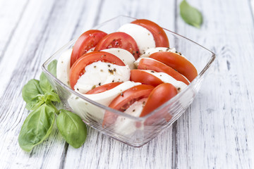 Obrazy na Szkle  Pomidory z Mozzarellą