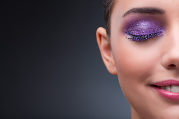Young woman in beauty concept with nice make-up