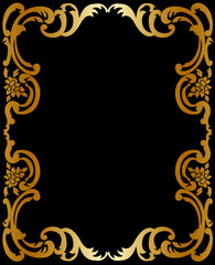 Vintage gold frame
