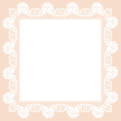 White lace napkin