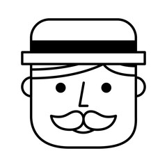 head face man hipsterstyle icon