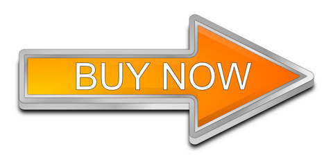 Buy now arrow Button - 3D illustration