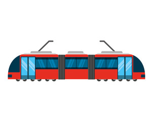 tram transport public service icon