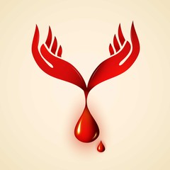 Blood donation logo