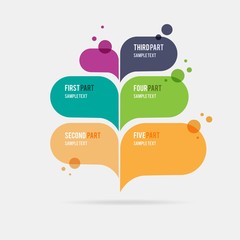 Infographic with speech bubbles