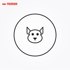 Dog vector icon