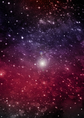 galaxy in a free space