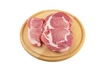 Raw meat steak