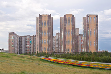 Modern residential complex in Astana. Kazakhstan