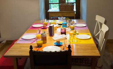 Breakfast at the table