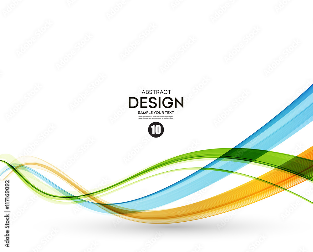 Aufkleber colorful vector lines. abstract background