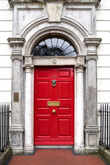 Irland - Dublin - Haustür am Merrion Square Park