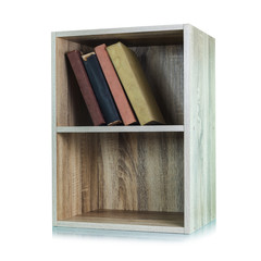 Wooden bookshelf