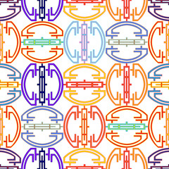 Seamless background with abstract figures