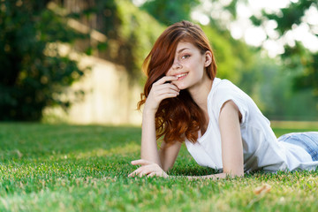 Girl on the grass