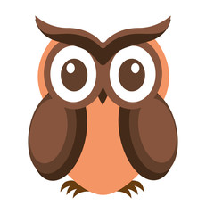 owl bird cute icon