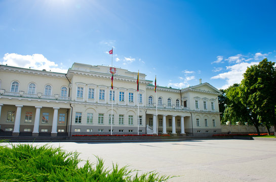 The Presidential Palace in Vilnius, the official residence of the President of Lithuania
