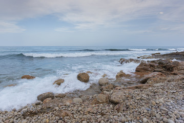 Fototapeta na wymiar Coast of Alcocebre (Castellon, Spain).