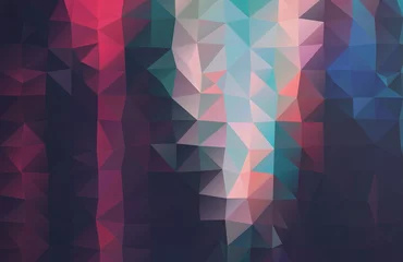 Foto auf Leinwand Retro color vector. Background with triangles shapes © igor_shmel