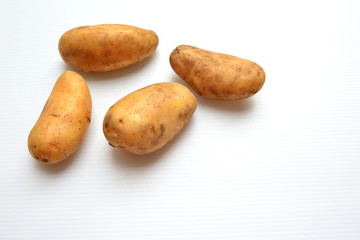 Fototapeta na wymiar Potato on white background