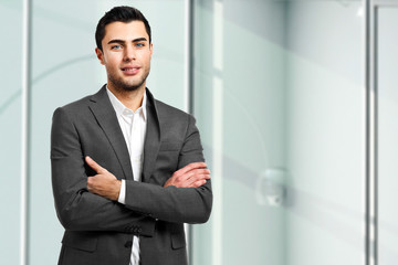Fototapeta premium Young businessman portrait