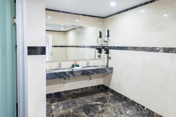 Modern elegant sink in bathroom
