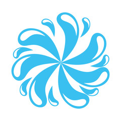 water drops splash icon