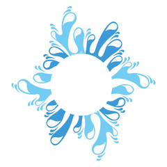 water drops splash icon