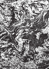 Fototapeta premium Marble background, vector illustration. Ebru technique, black and white.