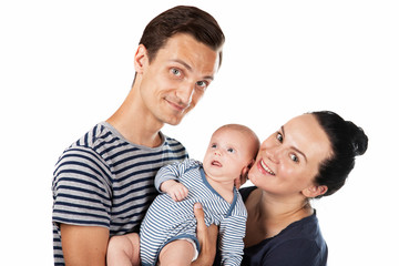 Fototapeta premium Young family of three