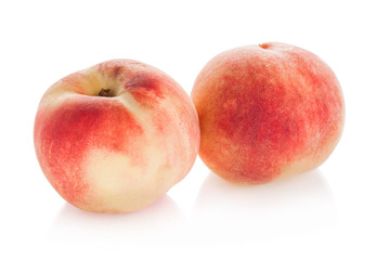 Fototapeta na wymiar Composition of fresh peaches