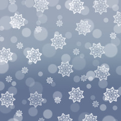 Christmas background with snowflakes