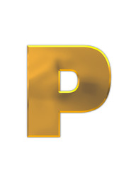 Alphabet Glowing Planets Plain P