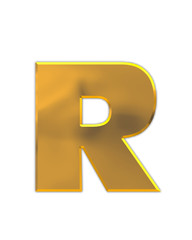 Alphabet Glowing Planets Plain R