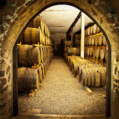 Wine barrels