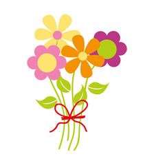 flower floral nature icon
