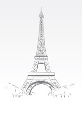 Fototapeta na wymiar Eiffel Tower